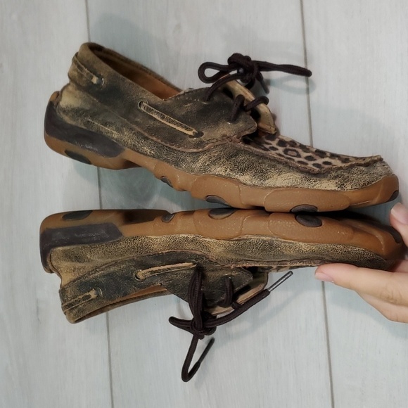 Twisted X Womens Driving Moc Leather Loafer Slip on shoes sz 5.5M - Picture 13 of 15